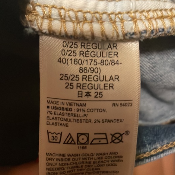 light blue gap favorite jeggings size 0 - Picture 5 of 5